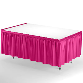 14'X 29" Cerise Plastic Table Skirt 1 ct.