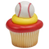 Sports Cupcake Rings 12 ct.