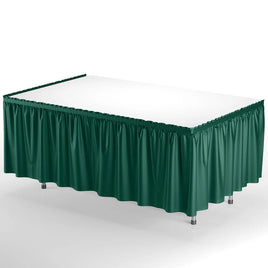 14'X 29" Dark Green Plastic Table Skirt 1 ct.