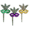 Mardi Gras Glitter Mask DecoPics 12 ct.