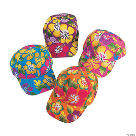 Hibiscus Print Baseball Hat