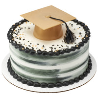 Gold Grad Hat Cake Topper