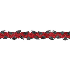 9ft. Graduation Red Tinsel Garland