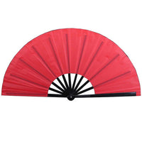 GLITTER LARGE CLACK LINE DANCE FAN (ASSORTED COLORS)