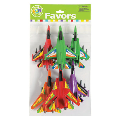Jet Fighter Pull Back Toys 6ct.