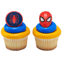 Spider-Man and Mask Cupcake Rings 12 ct.