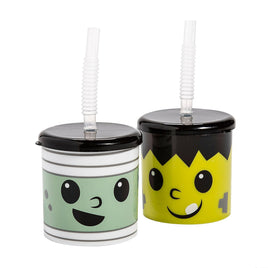 Halloween Cup w/Straw