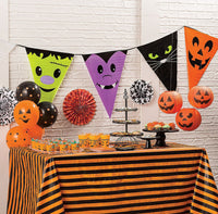 Large Character Plastic Pennant Banner Halloween Decoration