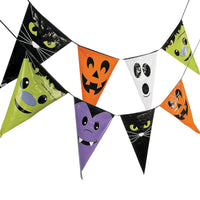 Large Character Plastic Pennant Banner Halloween Decoration
