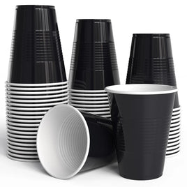 18 oz. Plastic Cups - Black  50 ct.