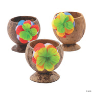 Coconut Cup w/Flowers