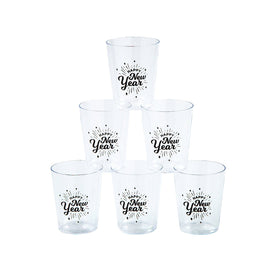 New Year's Eve Plastic Shot Glass 24 ct.