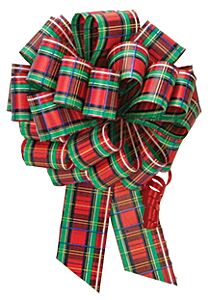 5.5" PERFECT BOW TARTAN RED