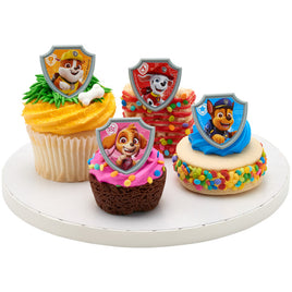 Paw Patrol Reporting For Duty Cupcake Rings 12 ct.