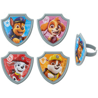 Paw Patrol Reporting For Duty Cupcake Rings 12 ct.