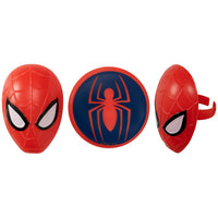 Spider-Man and Mask Cupcake Rings 12 ct.