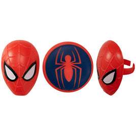 Spider-Man and Mask Cupcake Rings 12 ct.