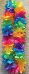 Reflective Neon LEI Rainbow