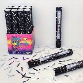 16" Silver Confetti Popper