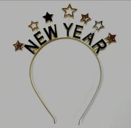 Gold New Year Star Headband  1 ct.
