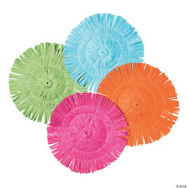 Round Fringe Bright Luau Placemat 1 ct.