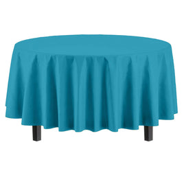 84" Round Turquoise Table Cover  1 ct.