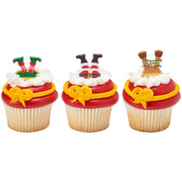 Whimsical Feet and Hats Cupcake Rings 12 ct.