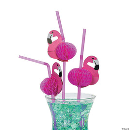 Flamingo Straws 12 ct.