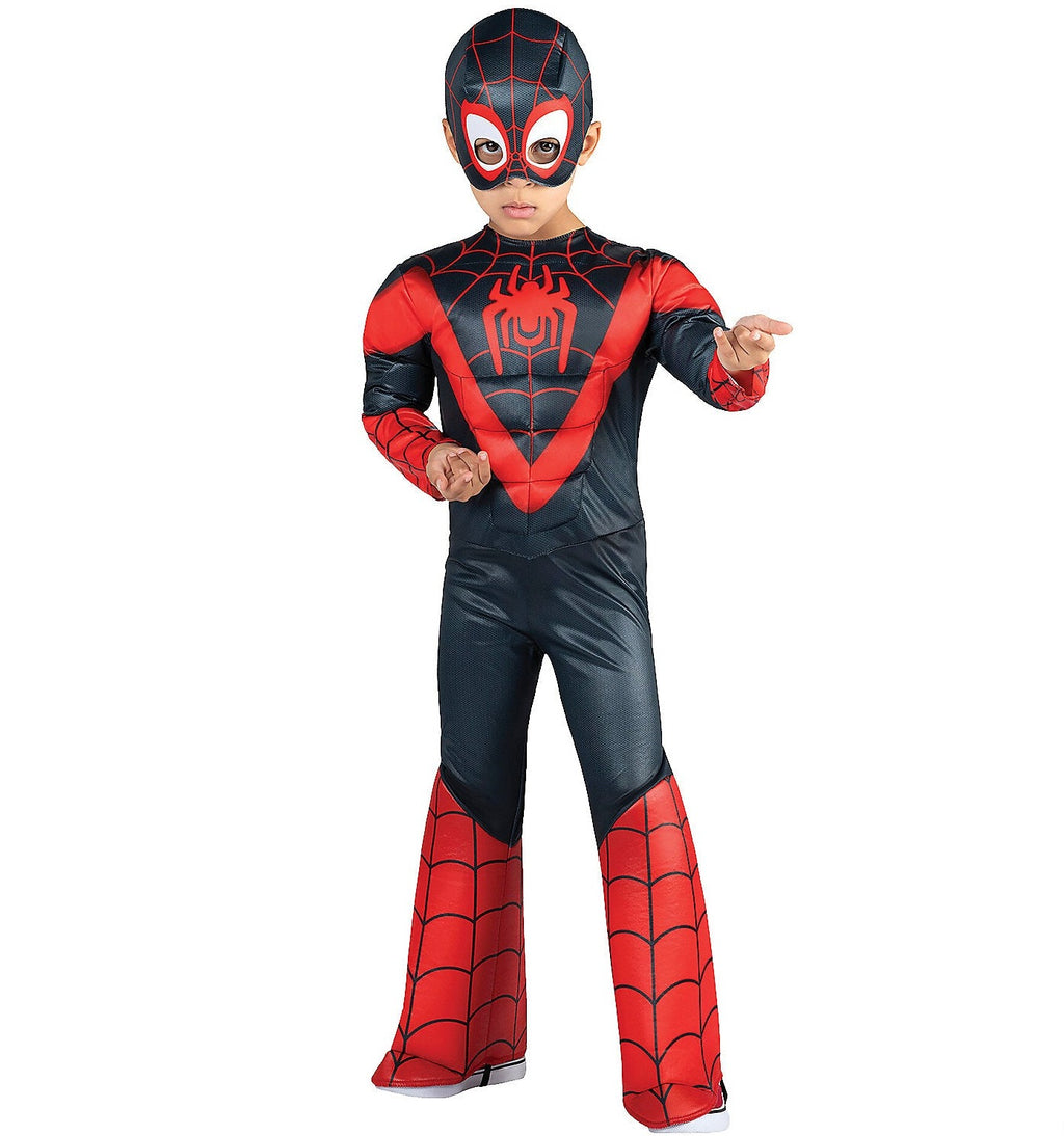 Into the Spider-Verse Miles Morales Costume 3T-4T