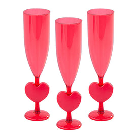Valentine Heart Champagne Flute