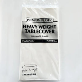 White Heavy Duty Tablecover 54" X 108"