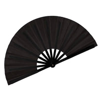 GLITTER LARGE CLACK LINE DANCE FAN (ASSORTED COLORS)
