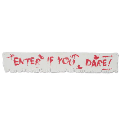 Enter If You Dare! Fabric Banner