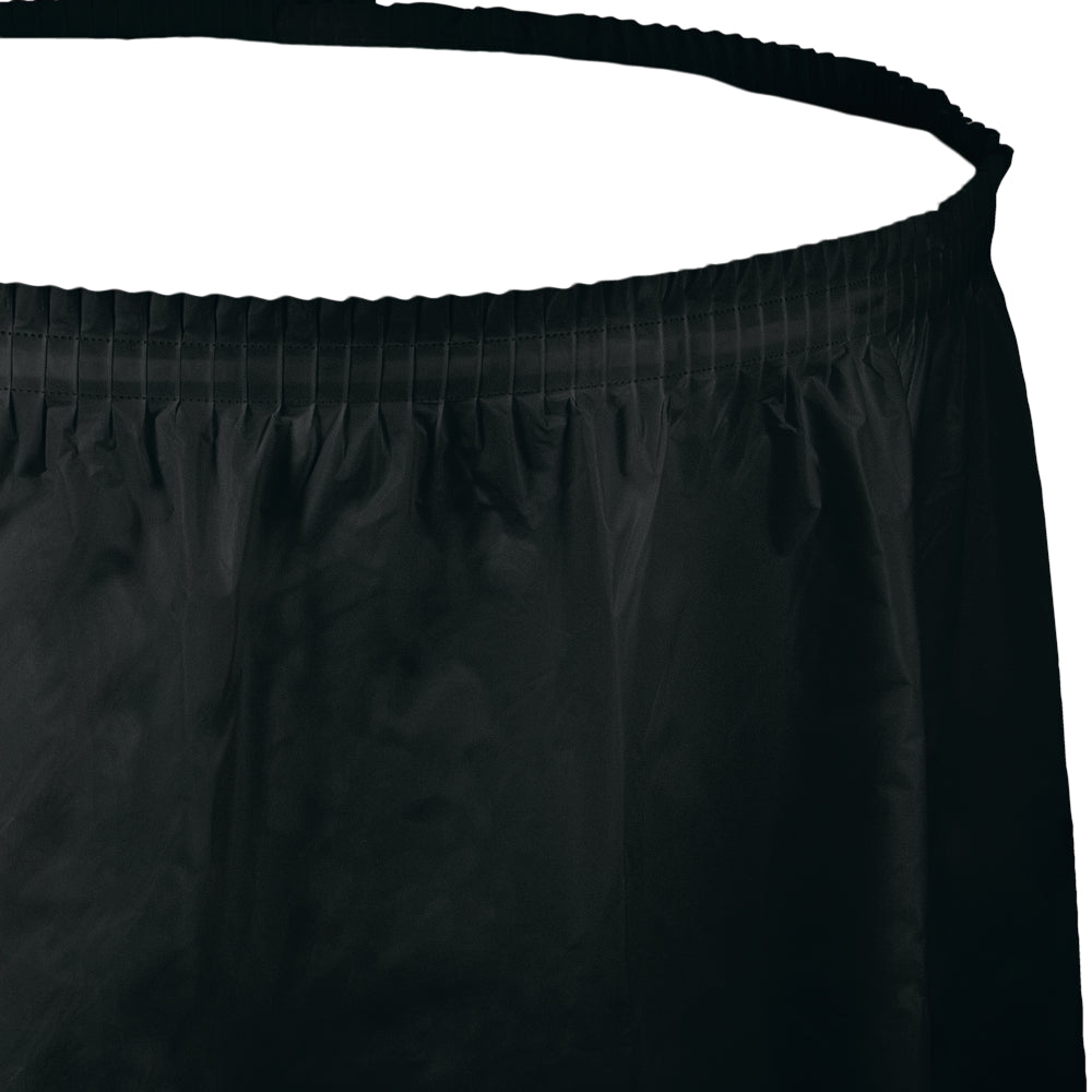Black Velvet Tableskirt  29 in. X 14 ft.