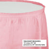 CLASSIC PINK 14'x29" PLASTIC TABLE SKIRT 1CT. 