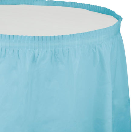 PASTEL BLUE 14'x29" PLASTIC TABLE SKIRT 1 CT. 