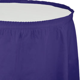 PURPLE 14'x29" PLASTIC TABLE SKIRT 1 CT. 