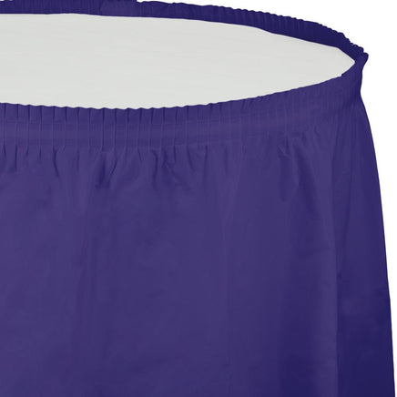 PURPLE 14'x29" PLASTIC TABLE SKIRT 1 CT. 