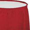 CLASSIC RED 14'x29" PLASTIC TABLE SKIRT 1CT. 