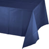 Navy Plastic Tablecover 54 in. X 108 in. 1 ct 