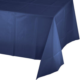 Navy Plastic Tablecover 54 in. X 108 in. 1 ct