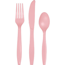 Classic Pink Assorted Cutlery 24 ct.