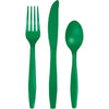 Emerald Green Assorted Cutlery 24 ct. 