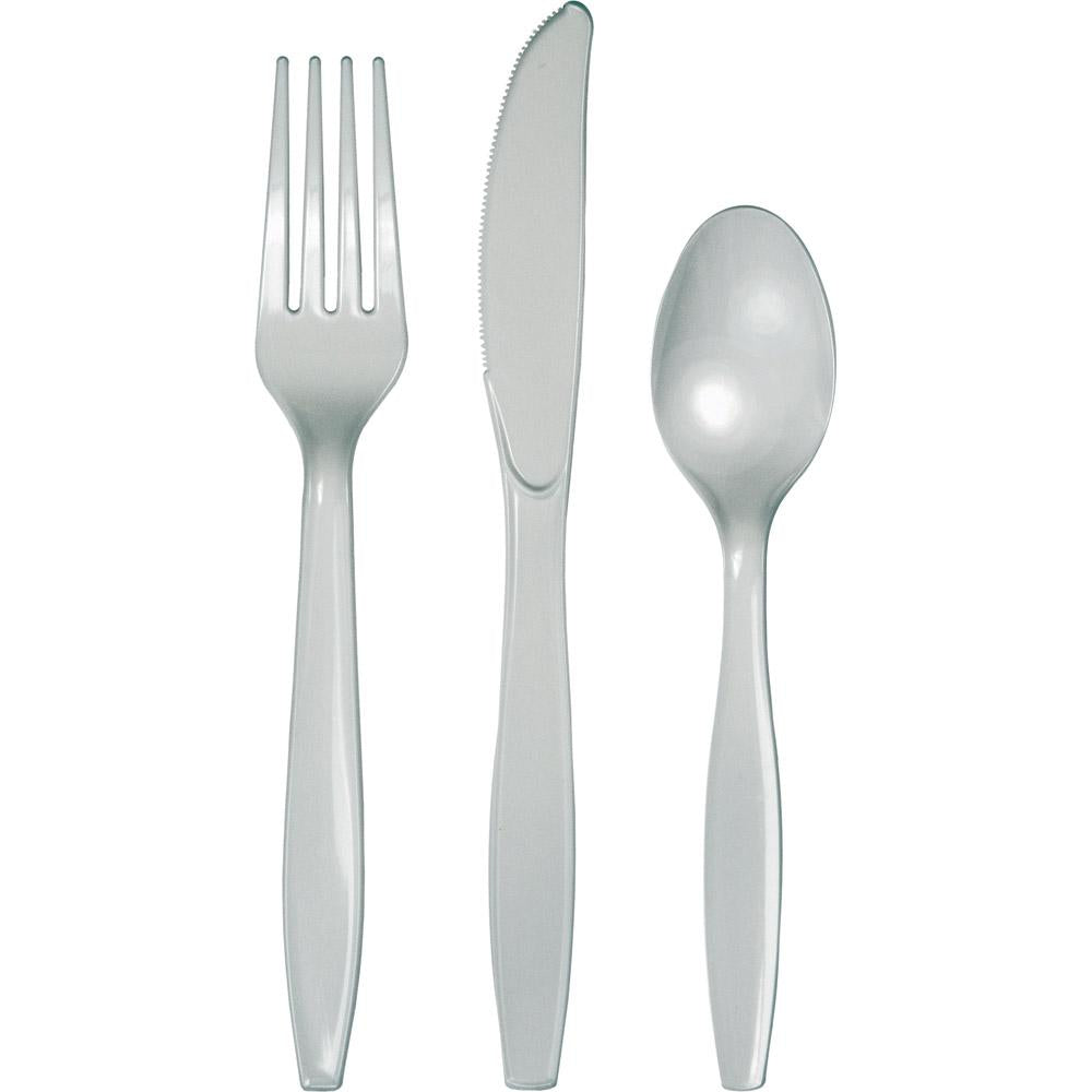 Shimmering Silver Assorted Cutlery 24 ct. 