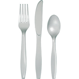 Shimmering Silver Assorted Cutlery 24 ct.