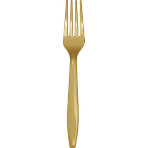 Glittering Gold Forks 24 ct. 