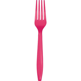 Hot Pink Forks 24 ct. 