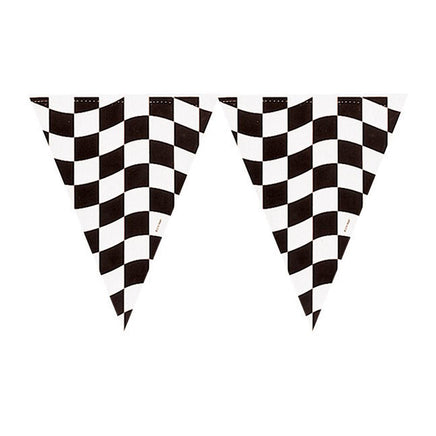 Black and White Banner Flag 1 ct.