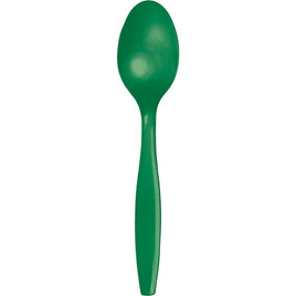 Emerald Green Spoons 24 ct.
