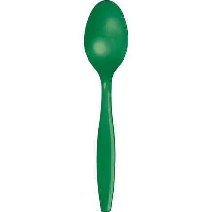 Emerald Green Spoons 24 ct.